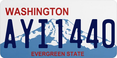 WA license plate AYI1440