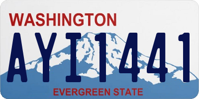 WA license plate AYI1441