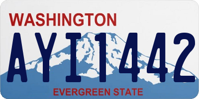 WA license plate AYI1442