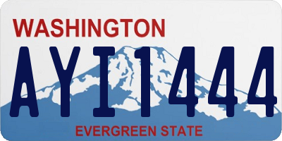 WA license plate AYI1444