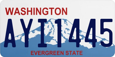 WA license plate AYI1445