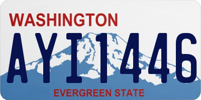 WA license plate AYI1446