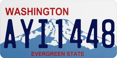 WA license plate AYI1448