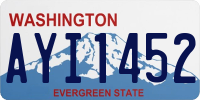 WA license plate AYI1452
