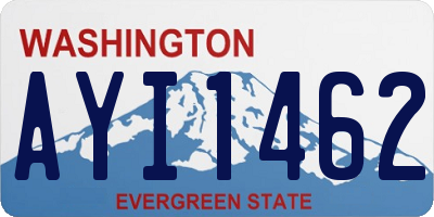 WA license plate AYI1462