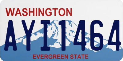 WA license plate AYI1464