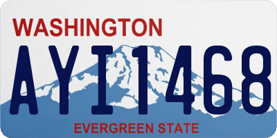 WA license plate AYI1468