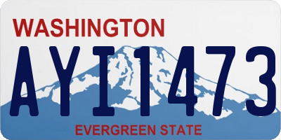 WA license plate AYI1473