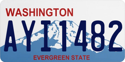 WA license plate AYI1482