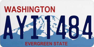 WA license plate AYI1484