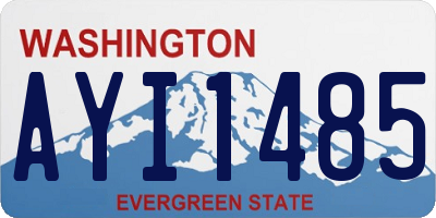 WA license plate AYI1485