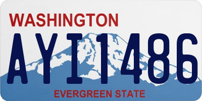 WA license plate AYI1486