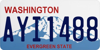 WA license plate AYI1488