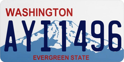 WA license plate AYI1496