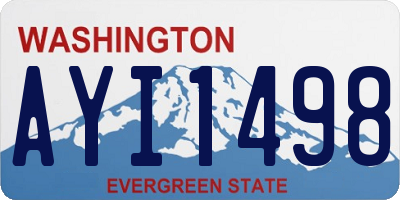 WA license plate AYI1498