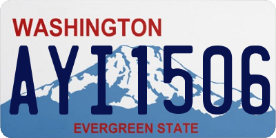 WA license plate AYI1506