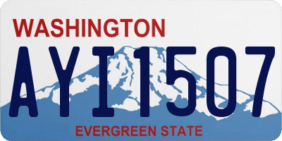 WA license plate AYI1507