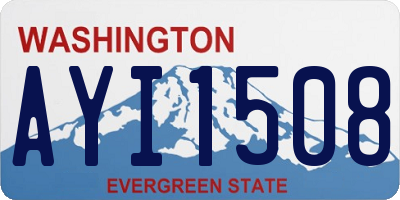 WA license plate AYI1508