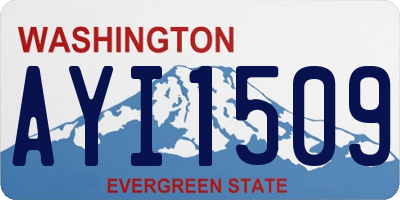 WA license plate AYI1509