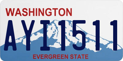 WA license plate AYI1511