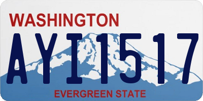 WA license plate AYI1517