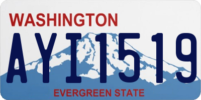 WA license plate AYI1519