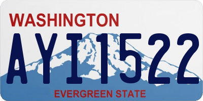 WA license plate AYI1522
