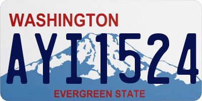 WA license plate AYI1524