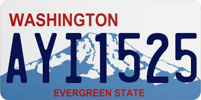 WA license plate AYI1525