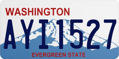 WA license plate AYI1527