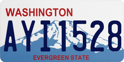 WA license plate AYI1528