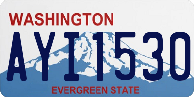 WA license plate AYI1530