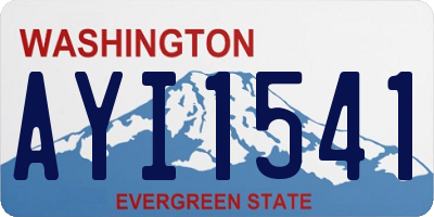 WA license plate AYI1541
