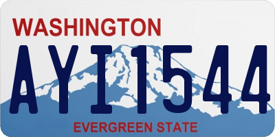 WA license plate AYI1544