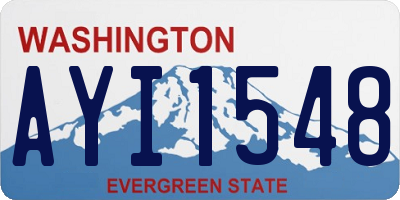 WA license plate AYI1548