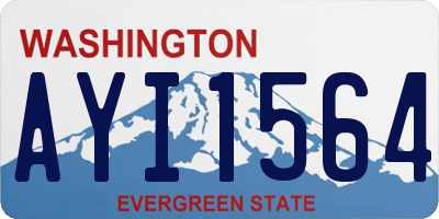 WA license plate AYI1564