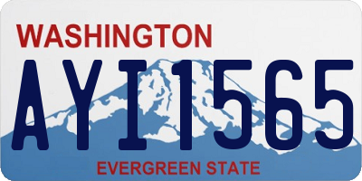 WA license plate AYI1565