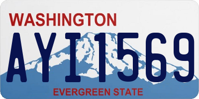 WA license plate AYI1569