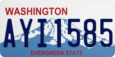 WA license plate AYI1585