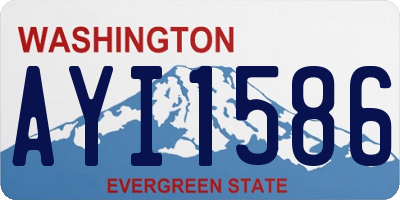 WA license plate AYI1586