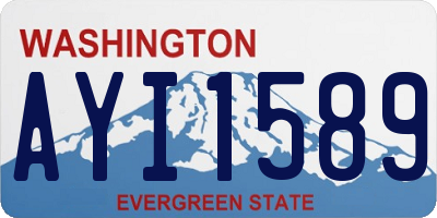 WA license plate AYI1589