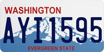 WA license plate AYI1595