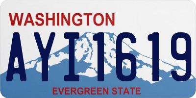 WA license plate AYI1619