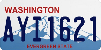 WA license plate AYI1621