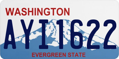 WA license plate AYI1622