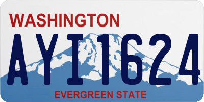 WA license plate AYI1624