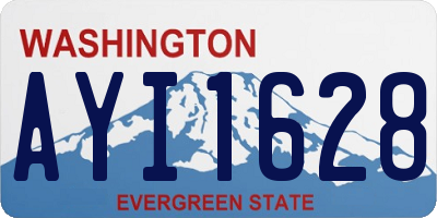 WA license plate AYI1628