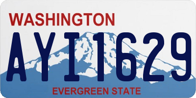 WA license plate AYI1629