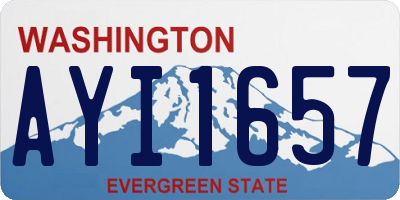 WA license plate AYI1657