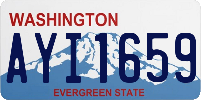 WA license plate AYI1659